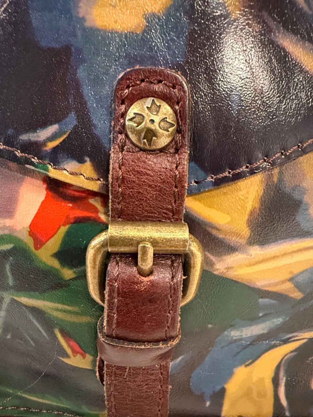 Patricia Nash Floral Leather Crossbody Bag – Vintage Style - Picture 2 of 13
